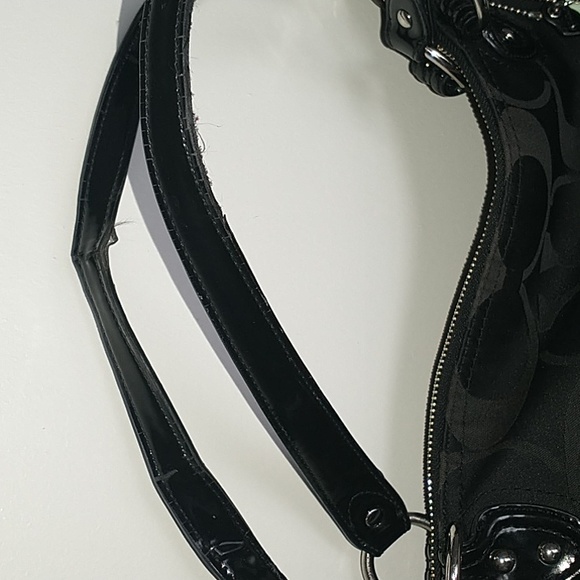 Coach Black Canvas Tote Handbag - Picture 10 of 15